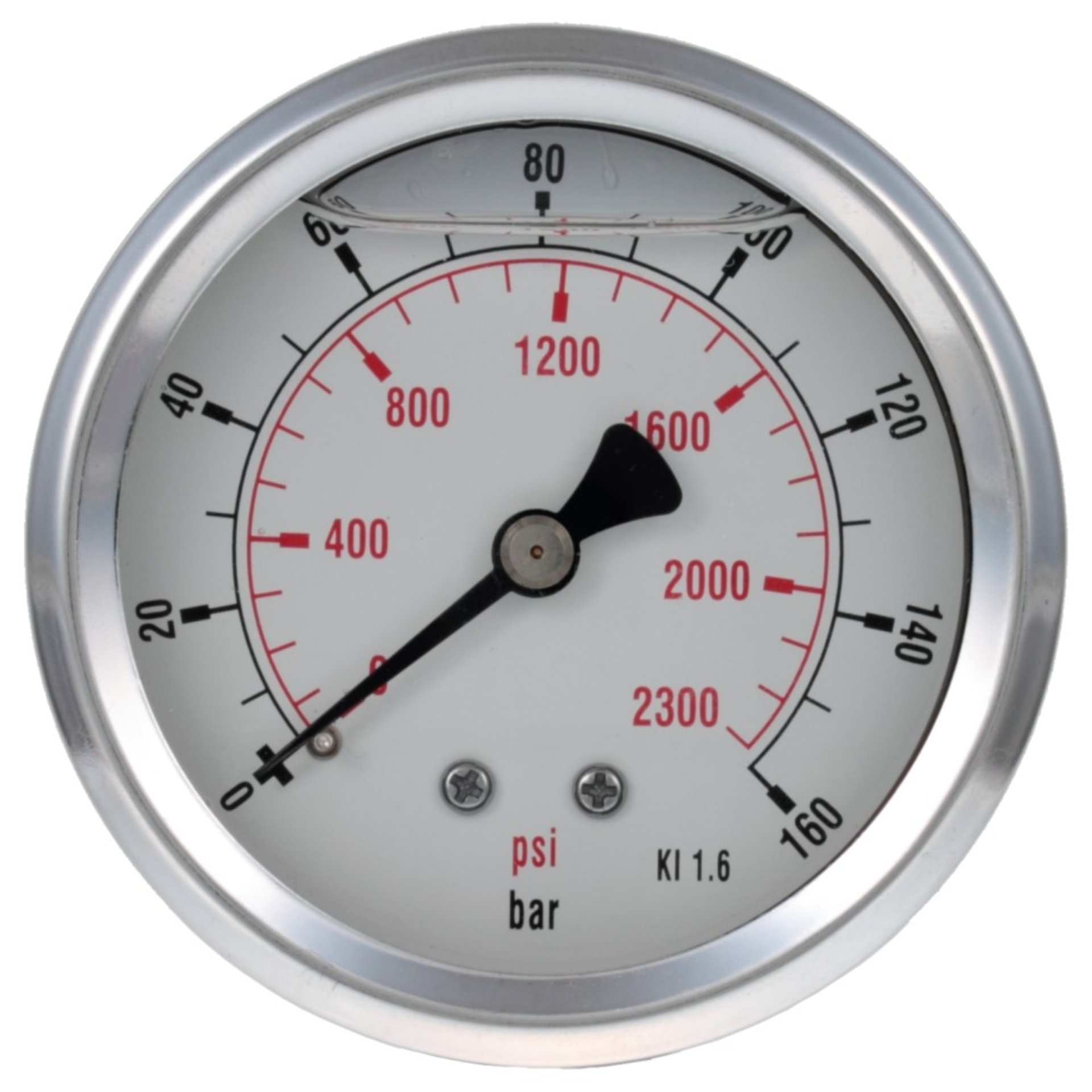 Manometer Ø 63 mm, G1/4", liegend