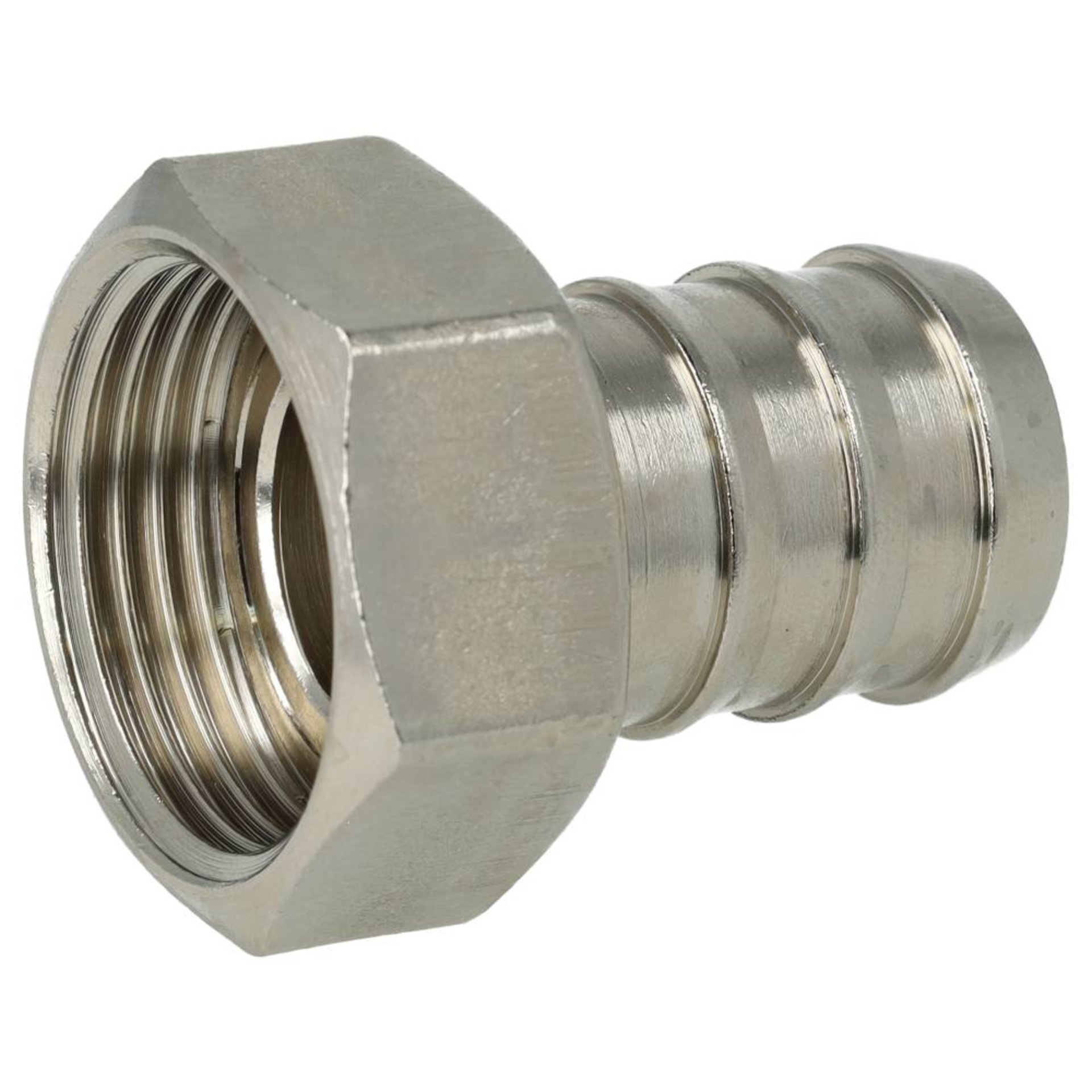 Schlauchnippel flachdichtend mit Überwurfmutter Typ MV-SF/UM