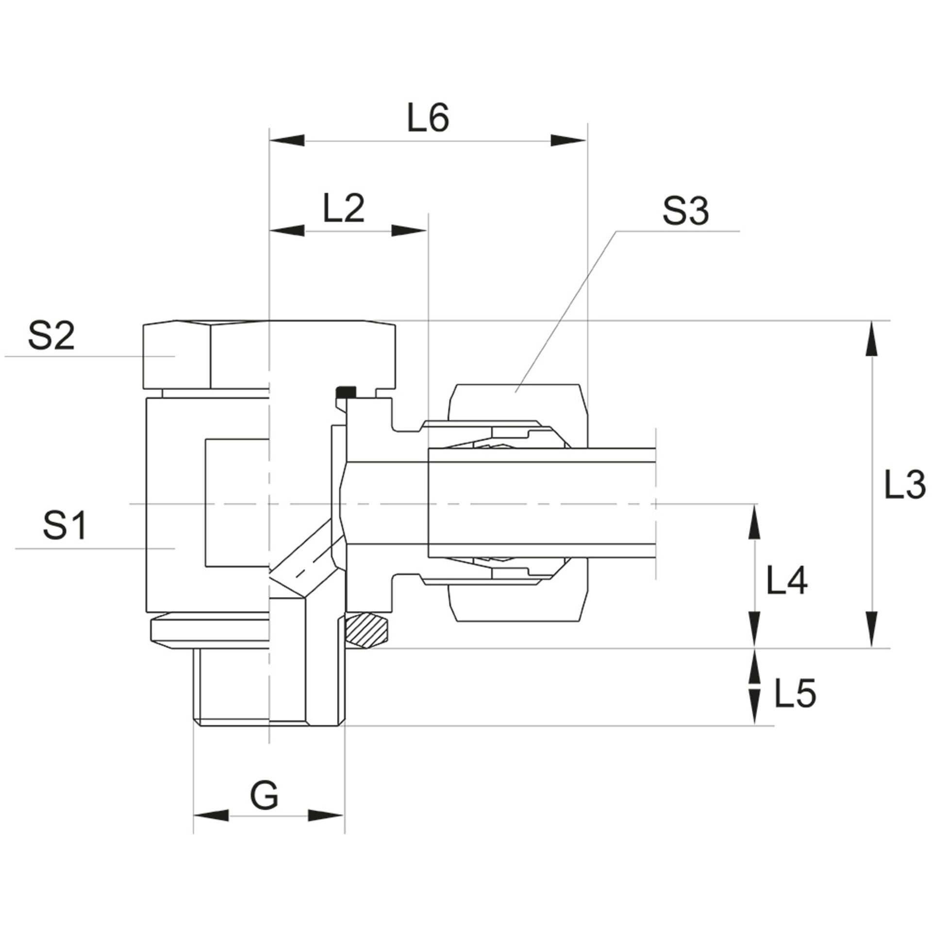 SWVE-R Schwenkverschraubung