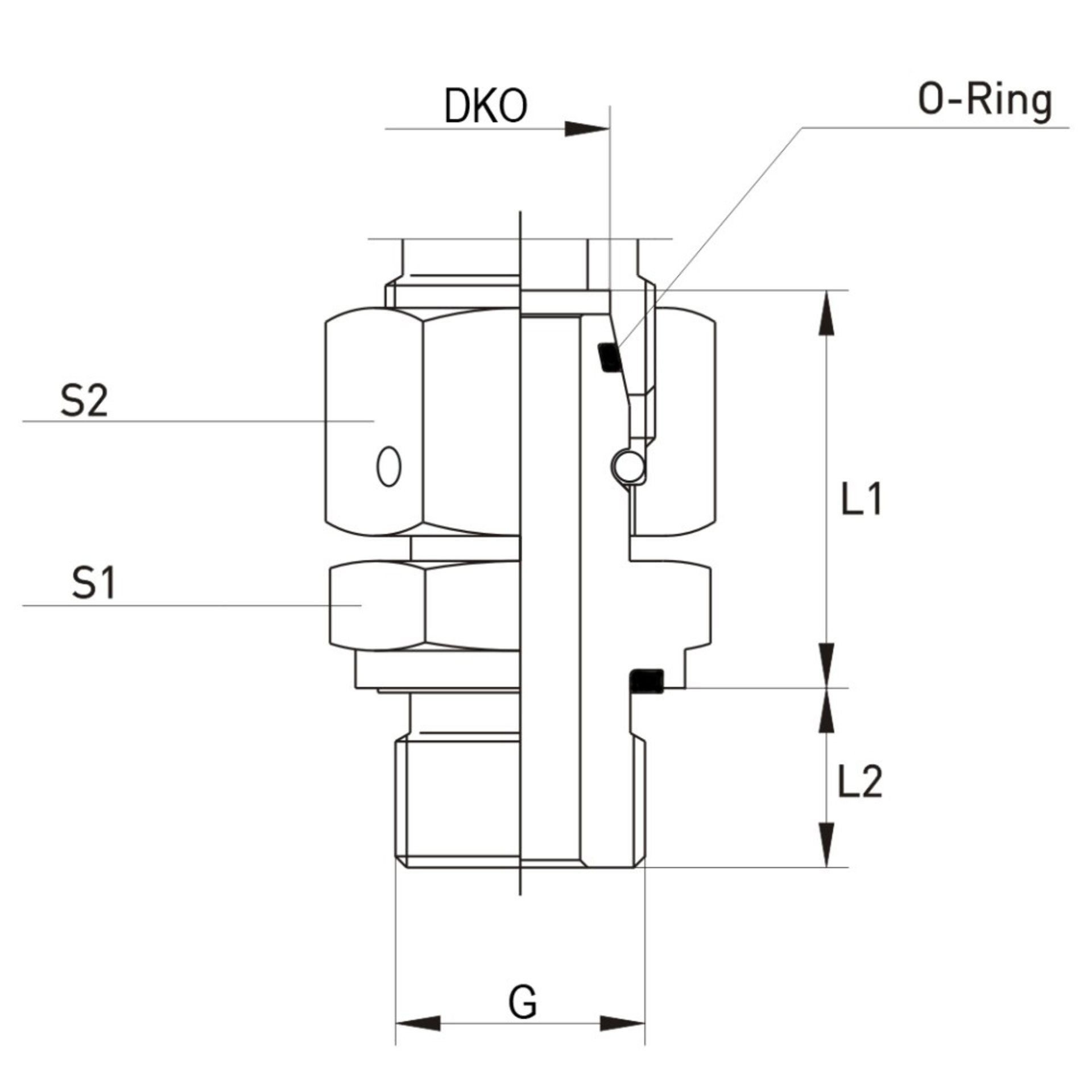 EGE-R-ED Einschraubstutzen mit Dichtkegel