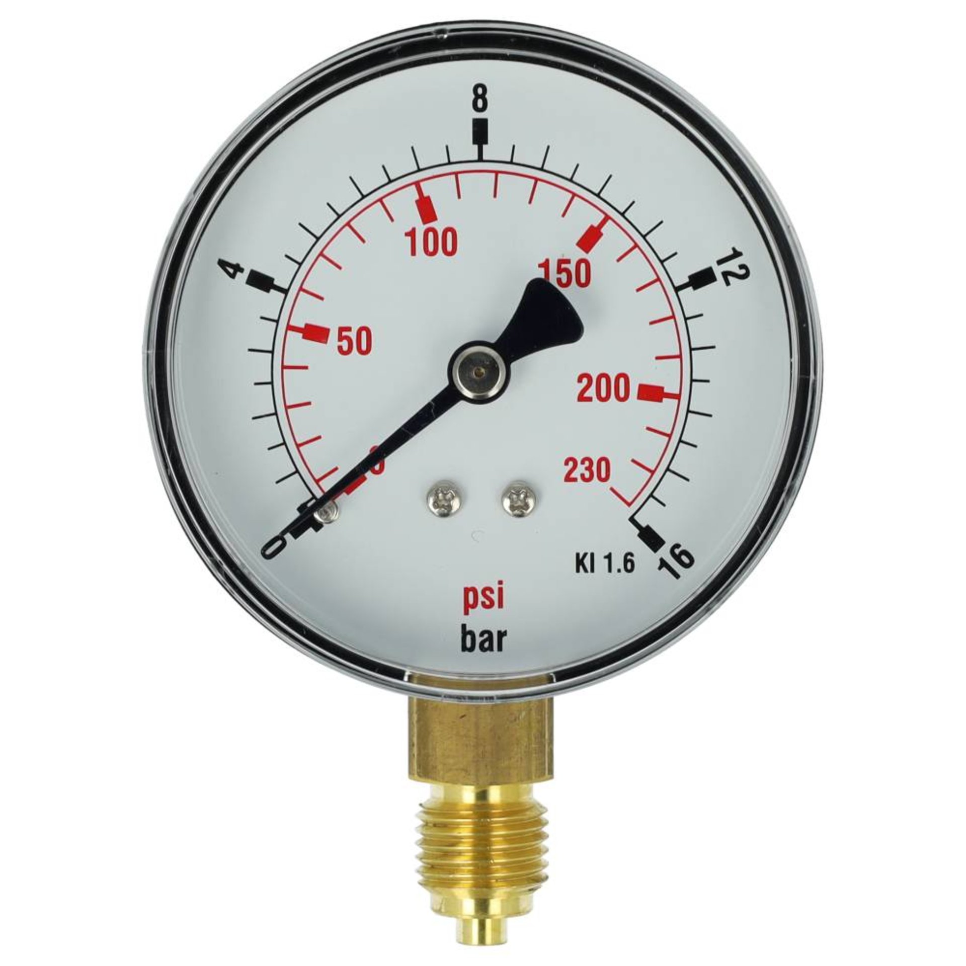 Druckluft-Manometer stehend Typ AK13