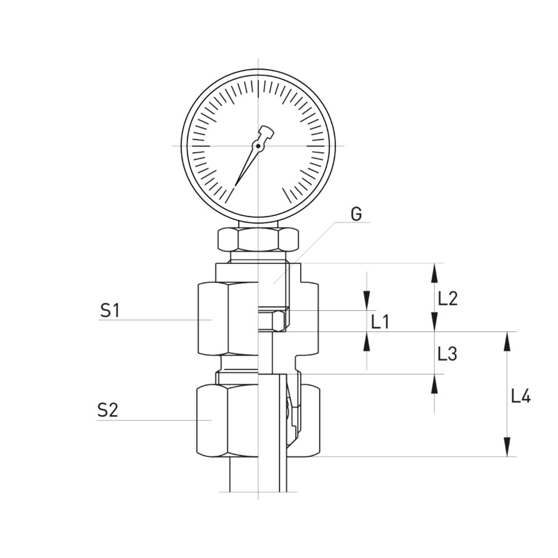 MAV Manometer-Anschlußverschraubung