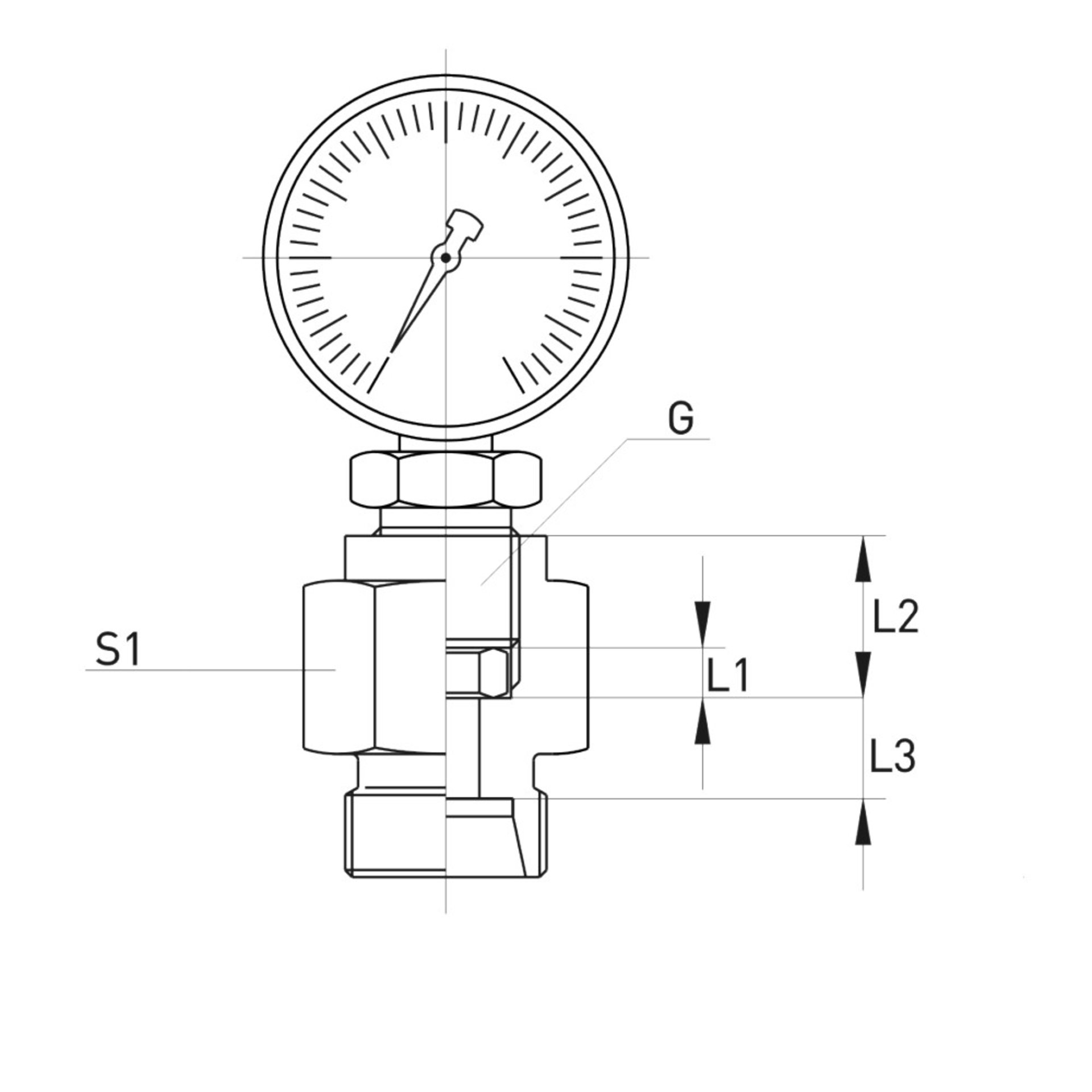 XMAV Manometer-Anschlußstutzen