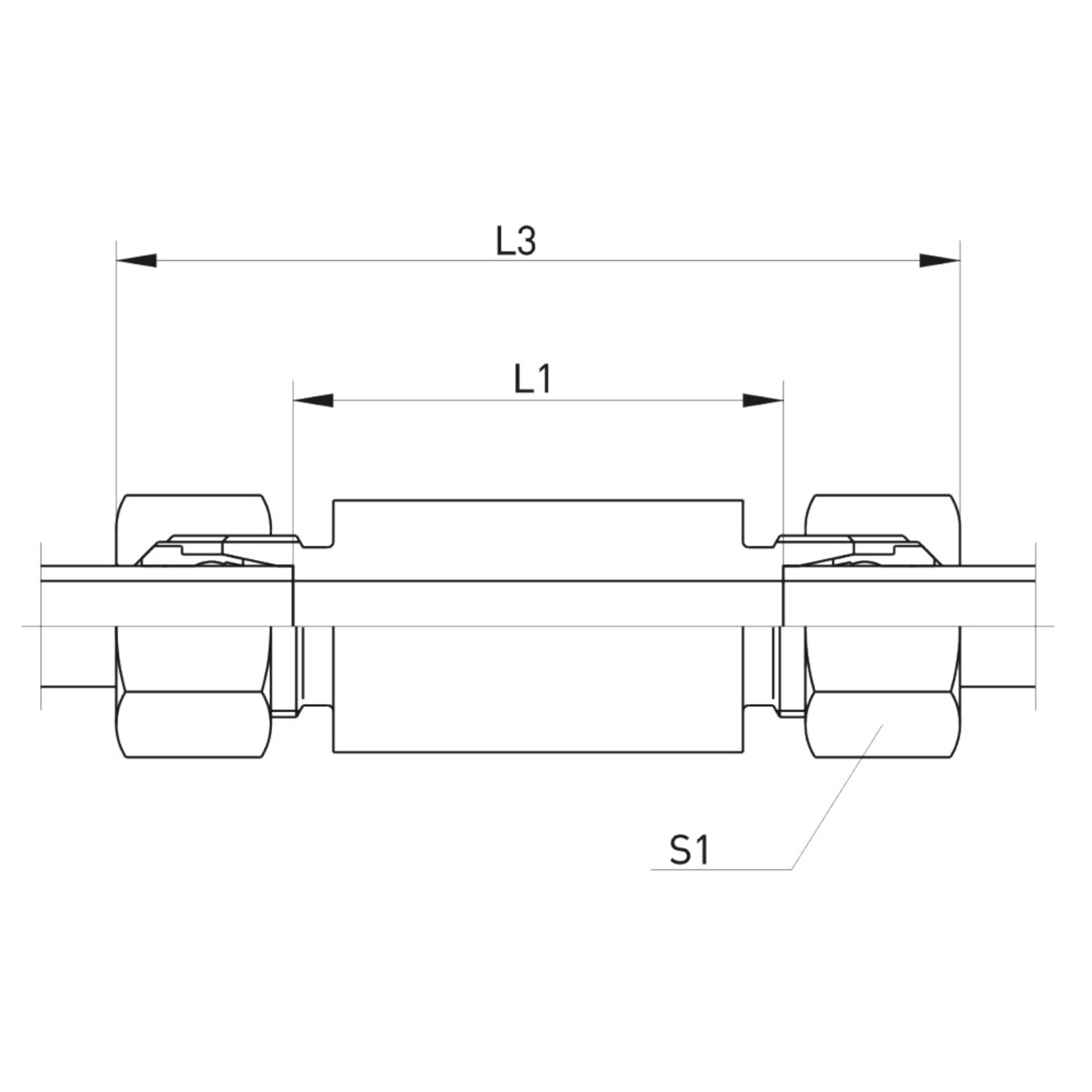ESV Einschweiss-Schottverschraubung