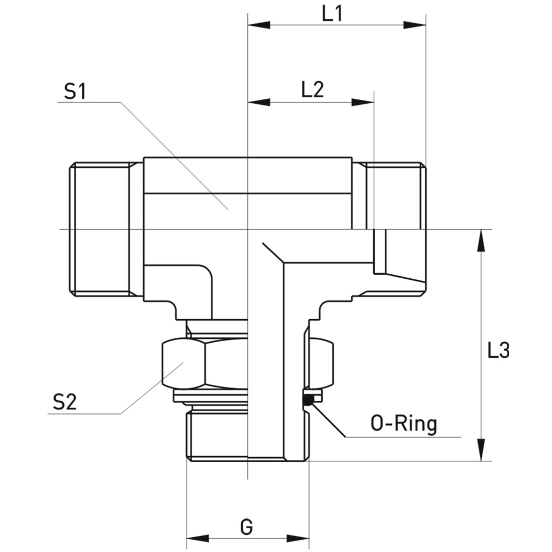 XTEE-R Einstellbare T-Stutzen