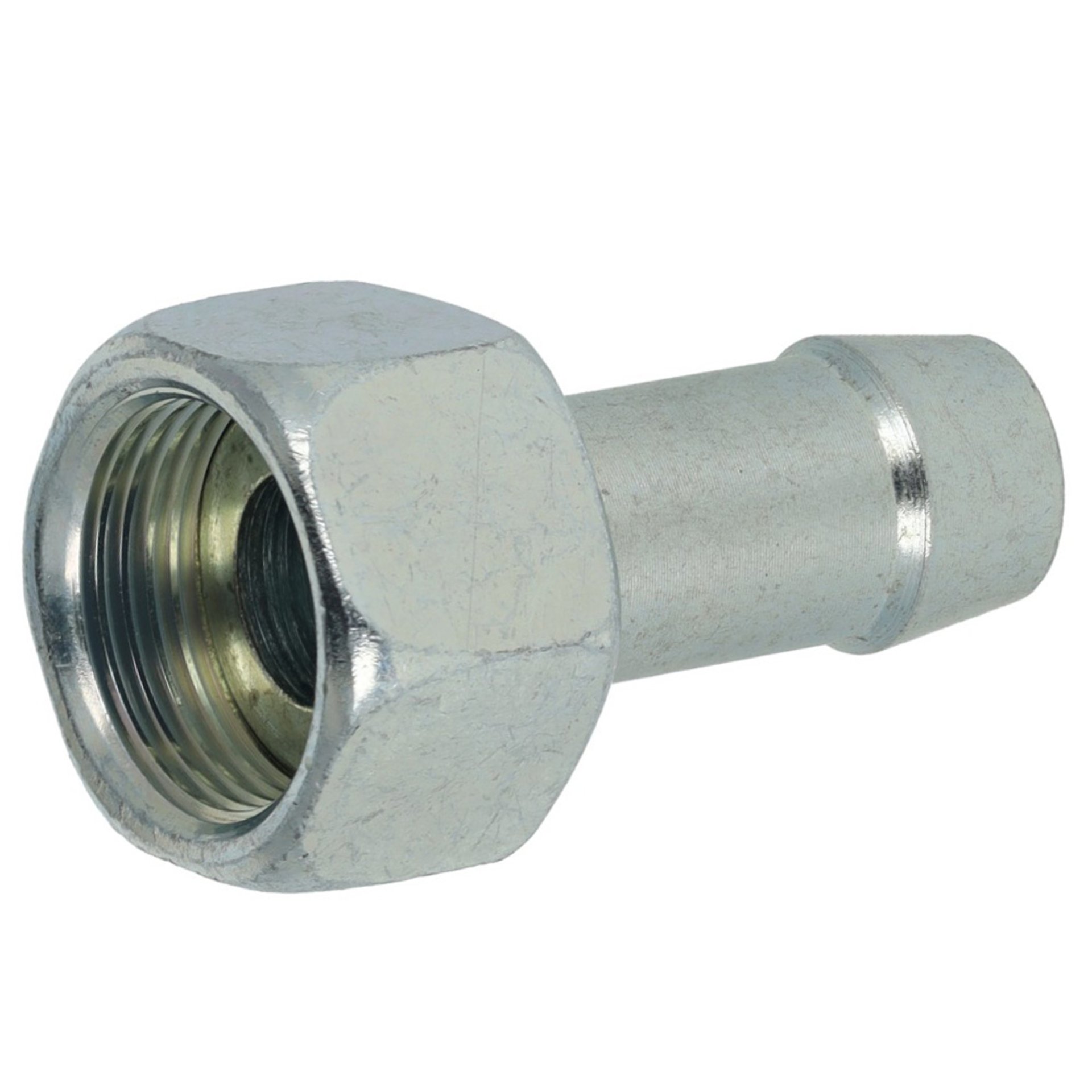 Schlauchnippel flachdichtend mit Überwurfmutter Typ SF/UM