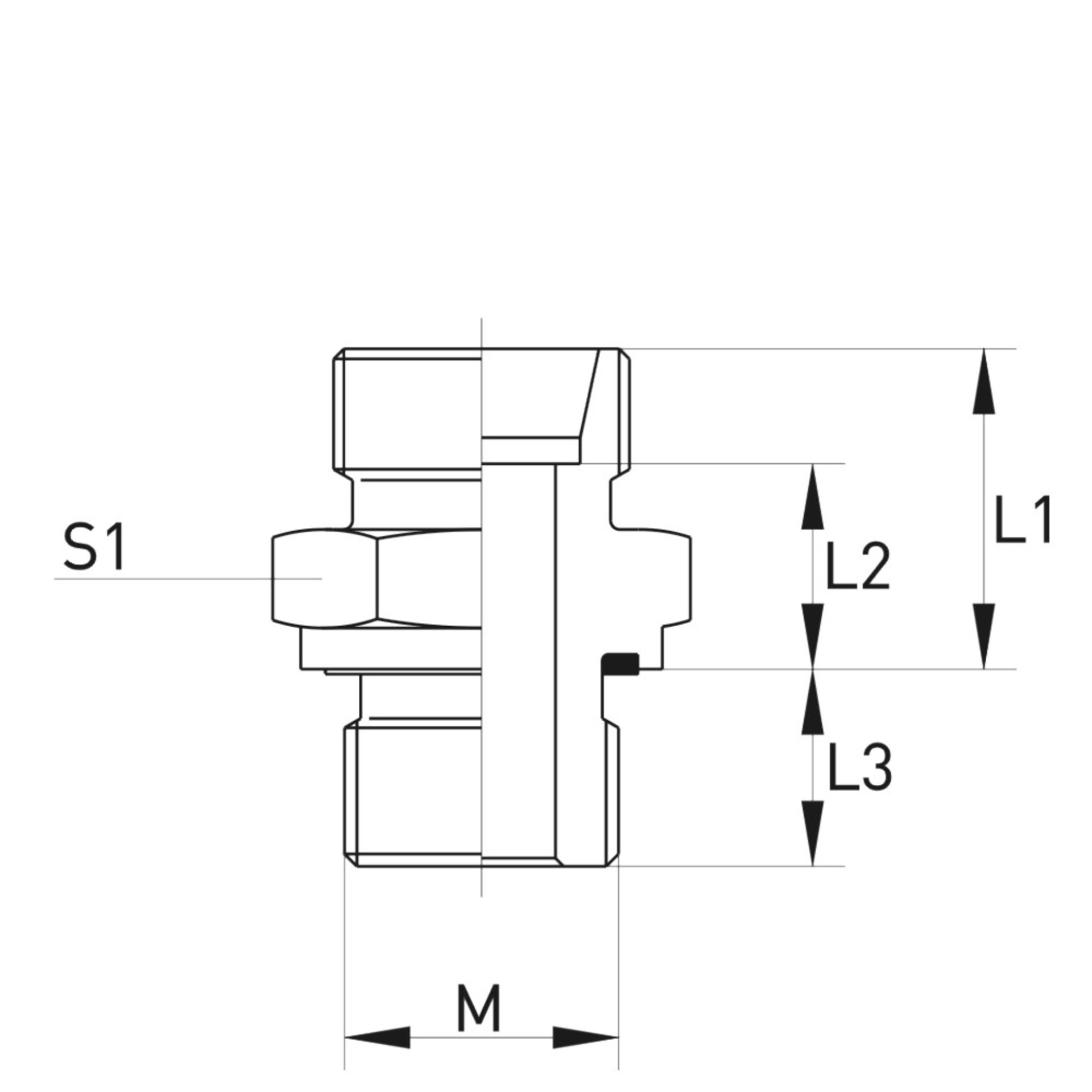 XGE-M-ED Einschraubstutzen