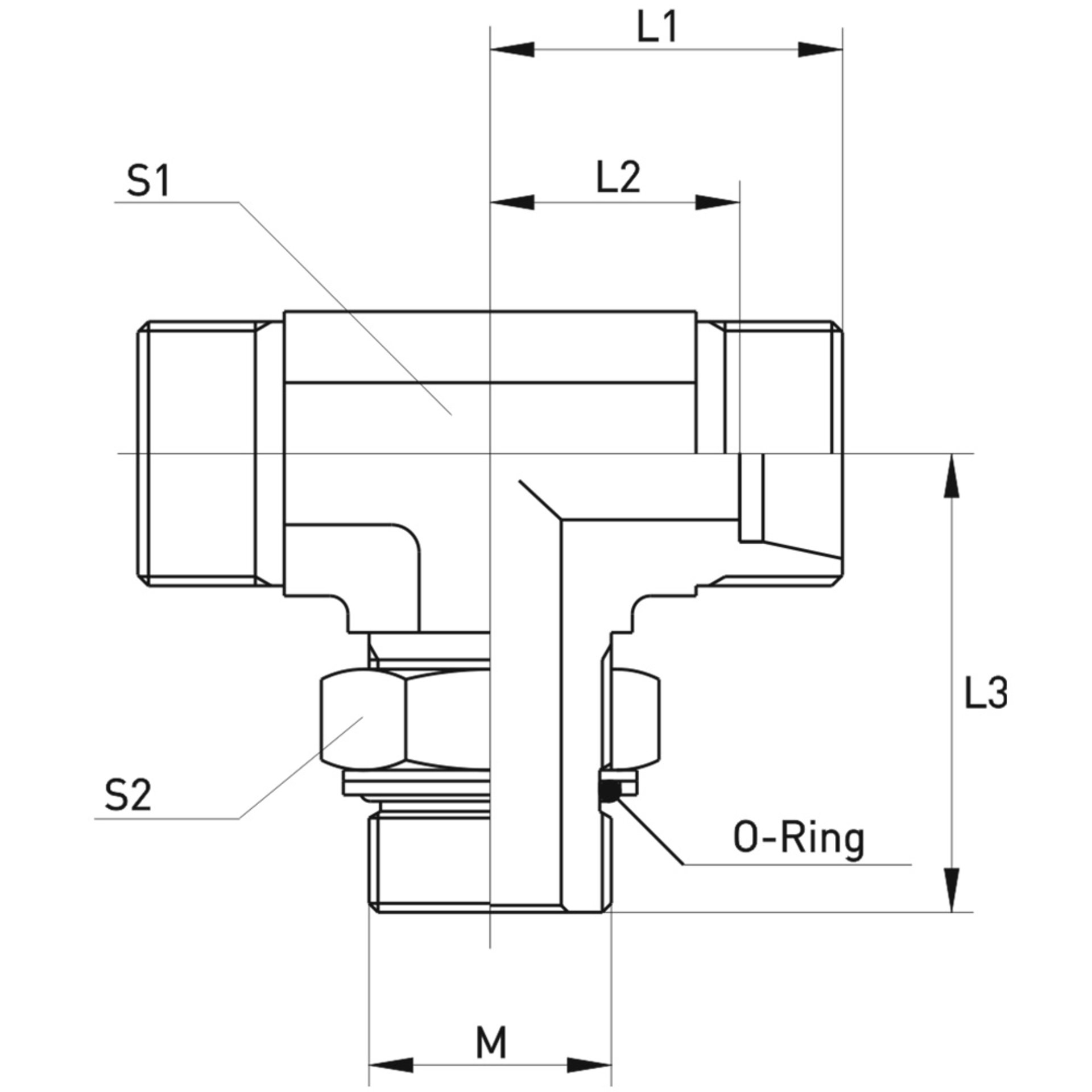 XTEE-M Einstellbare T-Stutzen