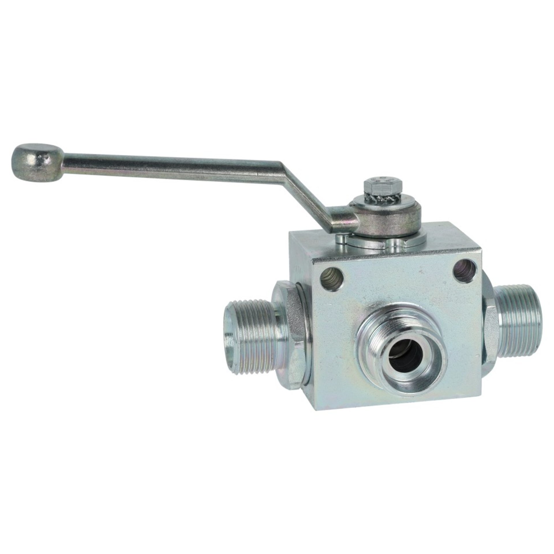 3-Wege Umschaltkugelhahn / L-Bohrung