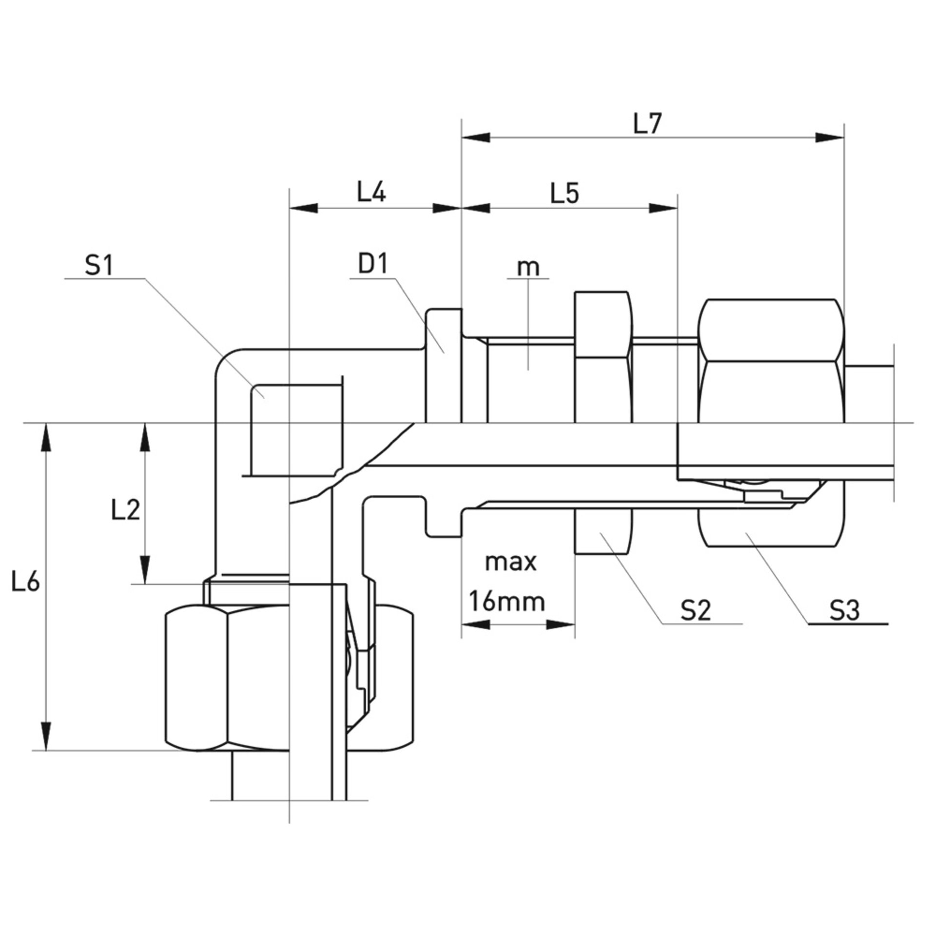 WSV Winkel-Schottverschraubung