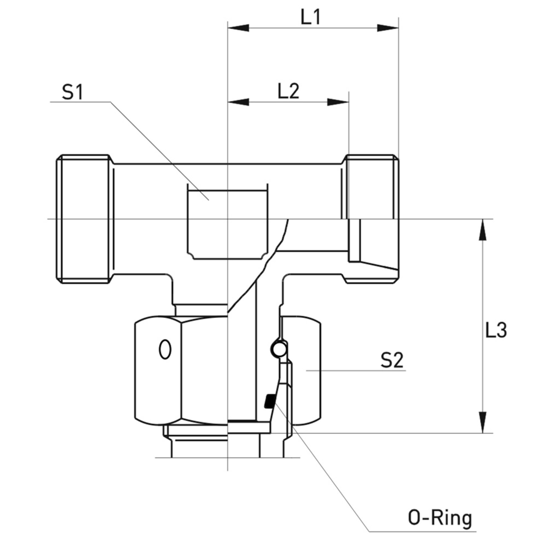 XET Einstellbare T-Stutzen