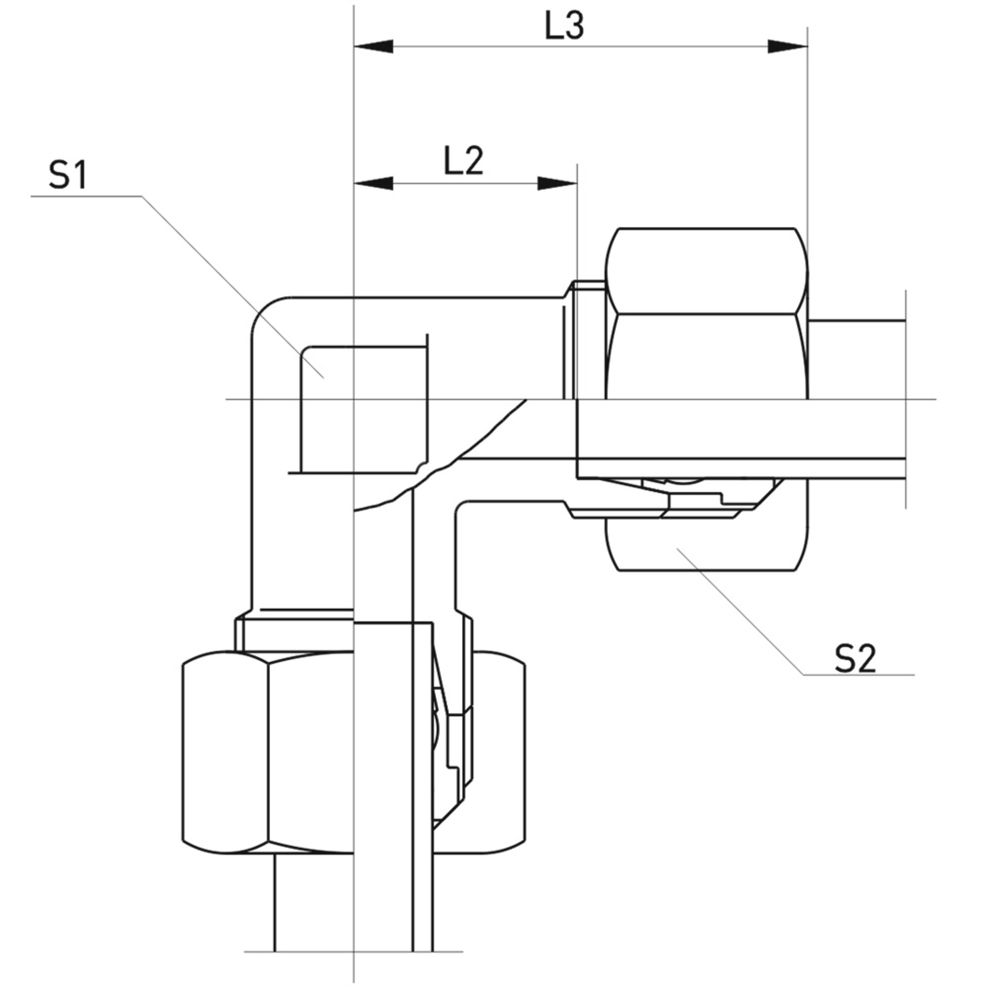W Winkelverschraubung