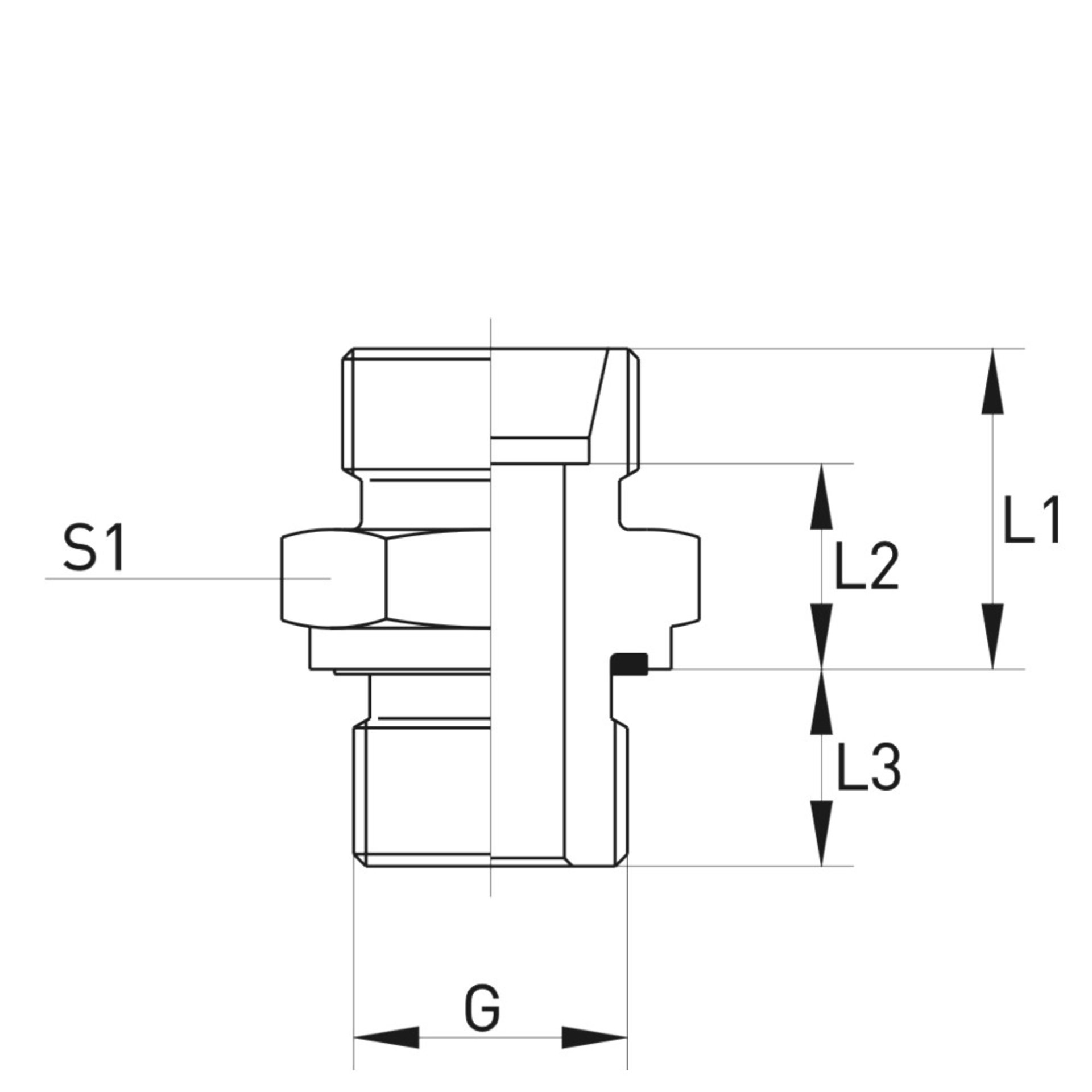 XGE-R-ED Einschraubstutzen