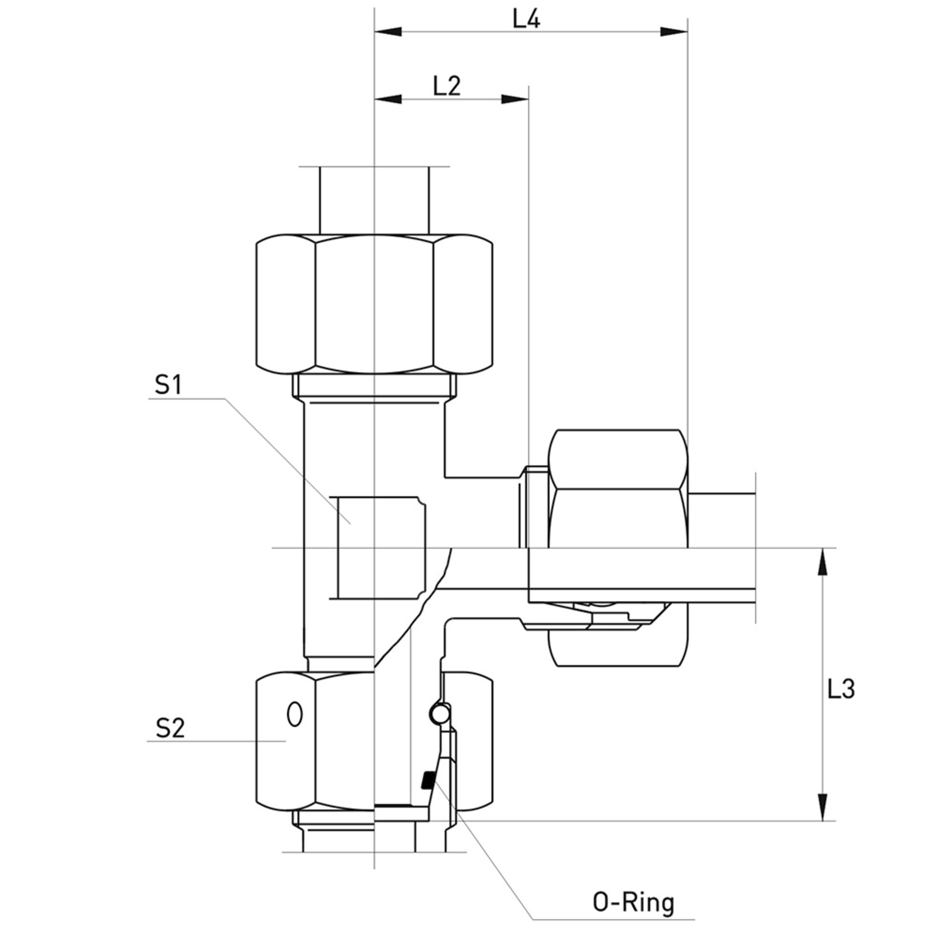 EL Einstellbare L-Verschraubung