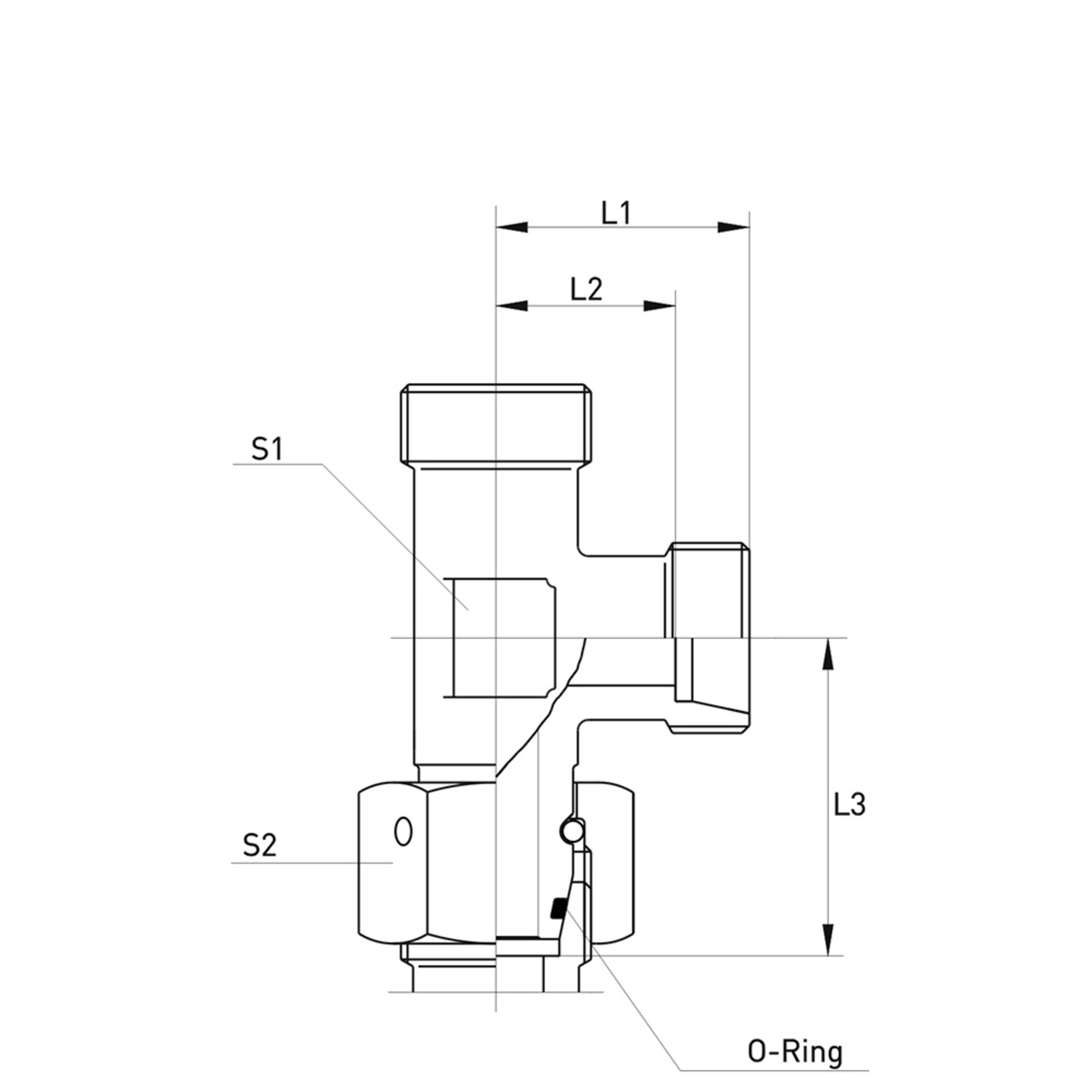 XEL Einstellbare L-Stutzen