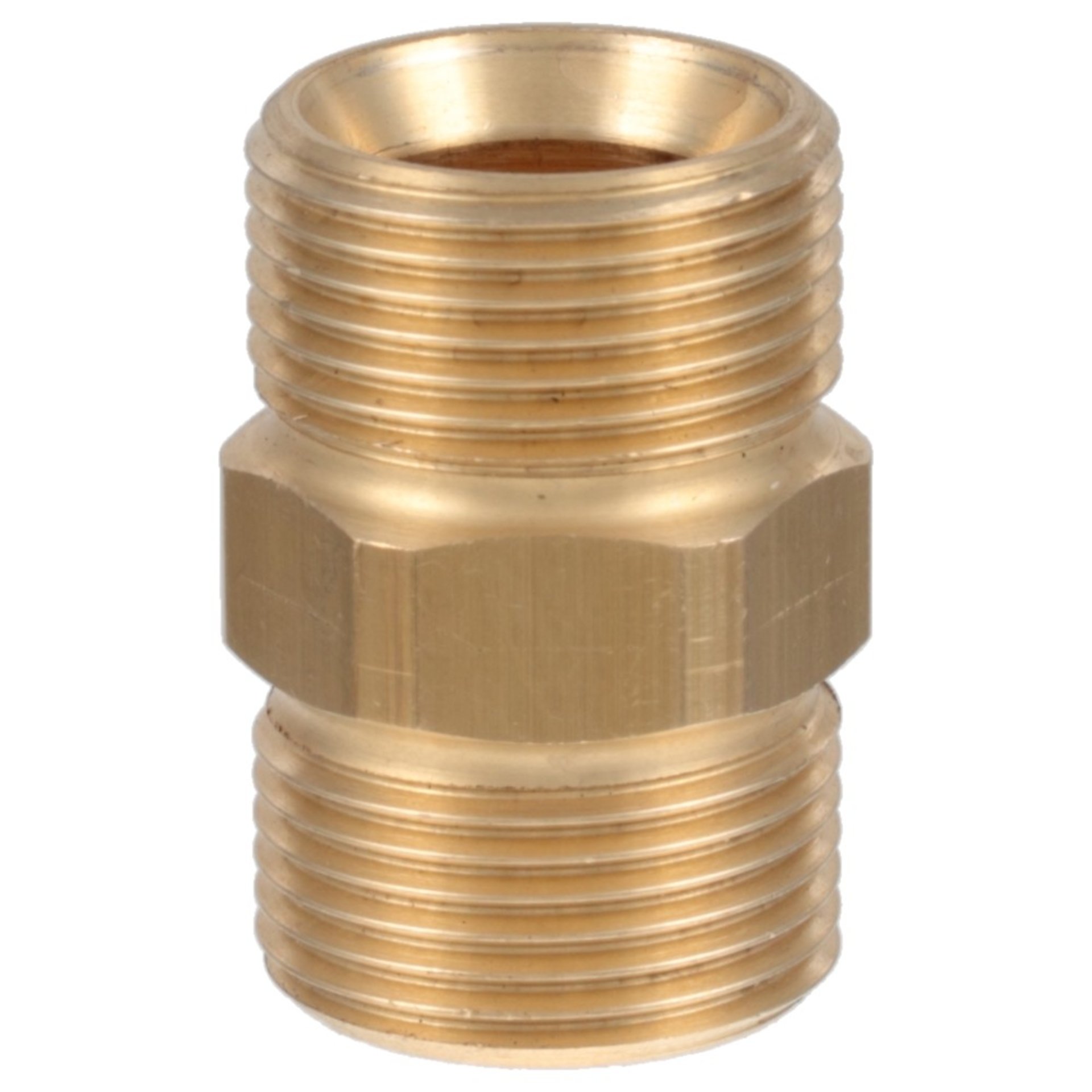 Messing-Doppelstutzen